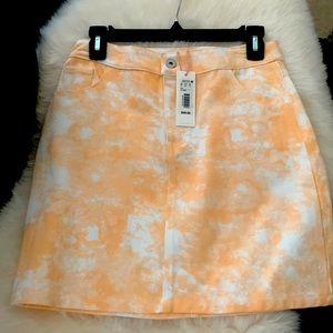 Gb Girls - Orange/White 5 Pocket Skirt Size: X-Large